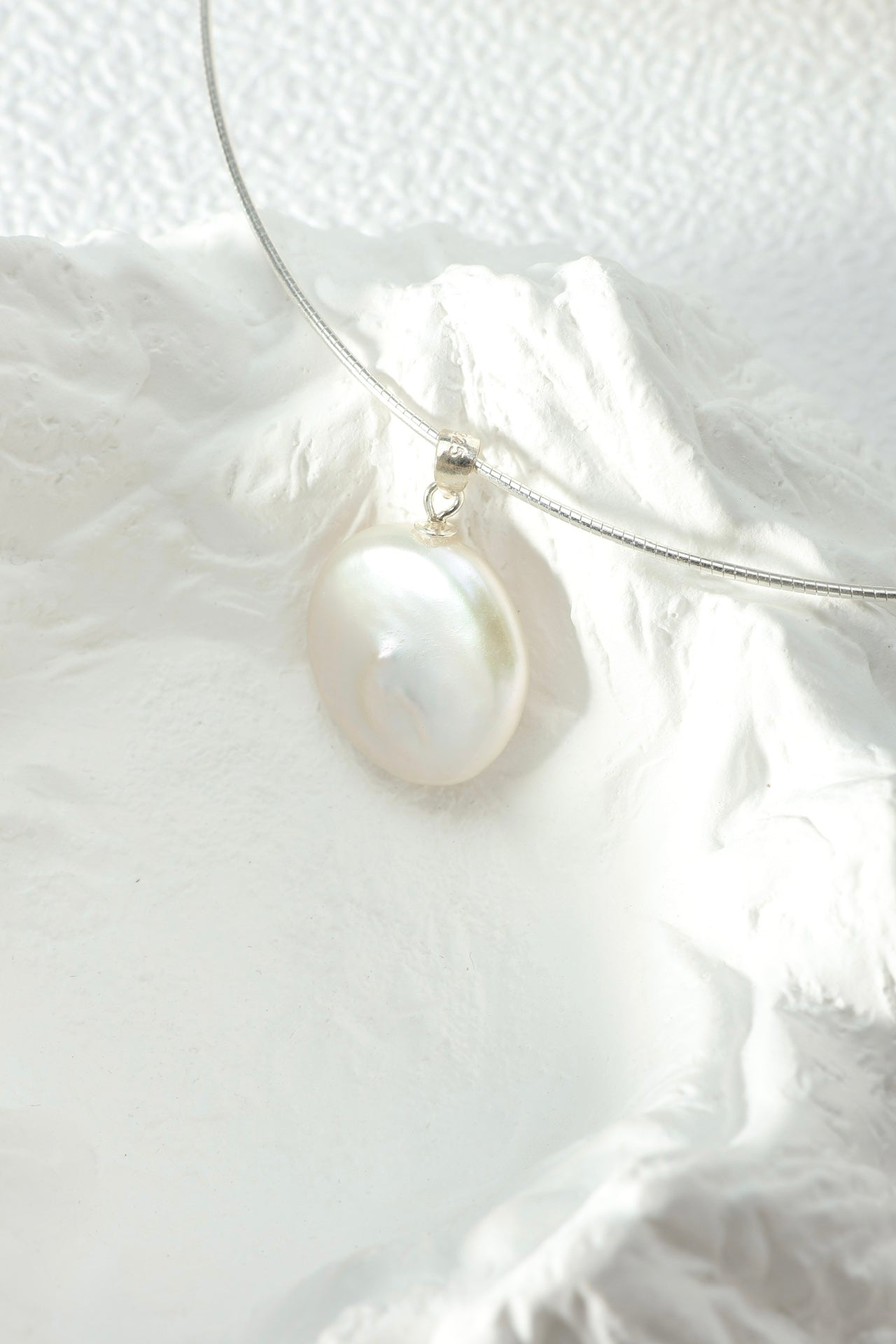 The Fish Bone Natural Baroque Pearl Collar-Mithvie original design