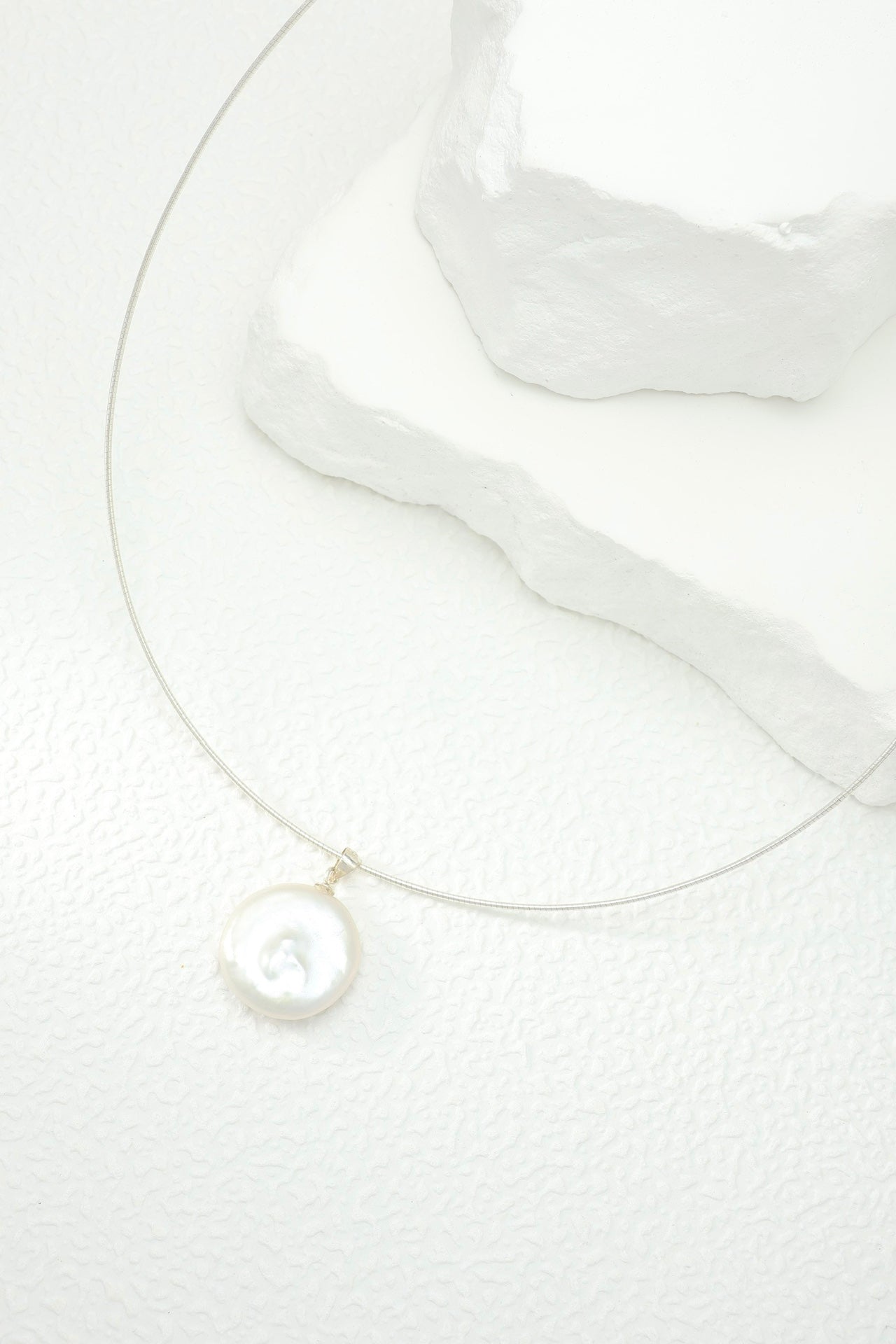The Fish Bone Natural Baroque Pearl Collar-Mithvie original design